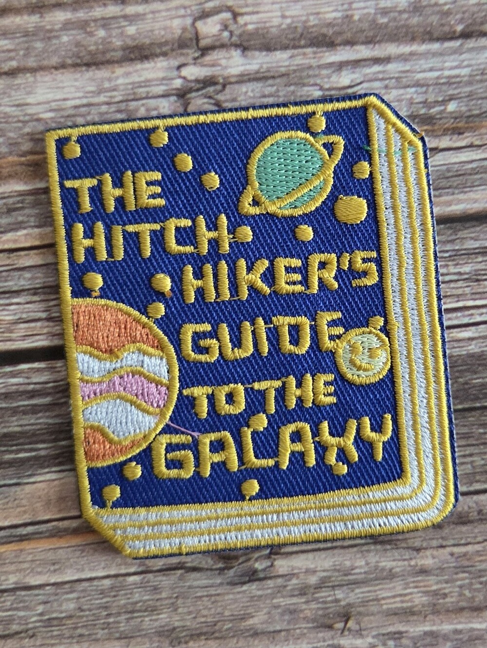 The Hitchhiker's Guide To The Galaxy Science Fiction Embroidered Iron on Patch